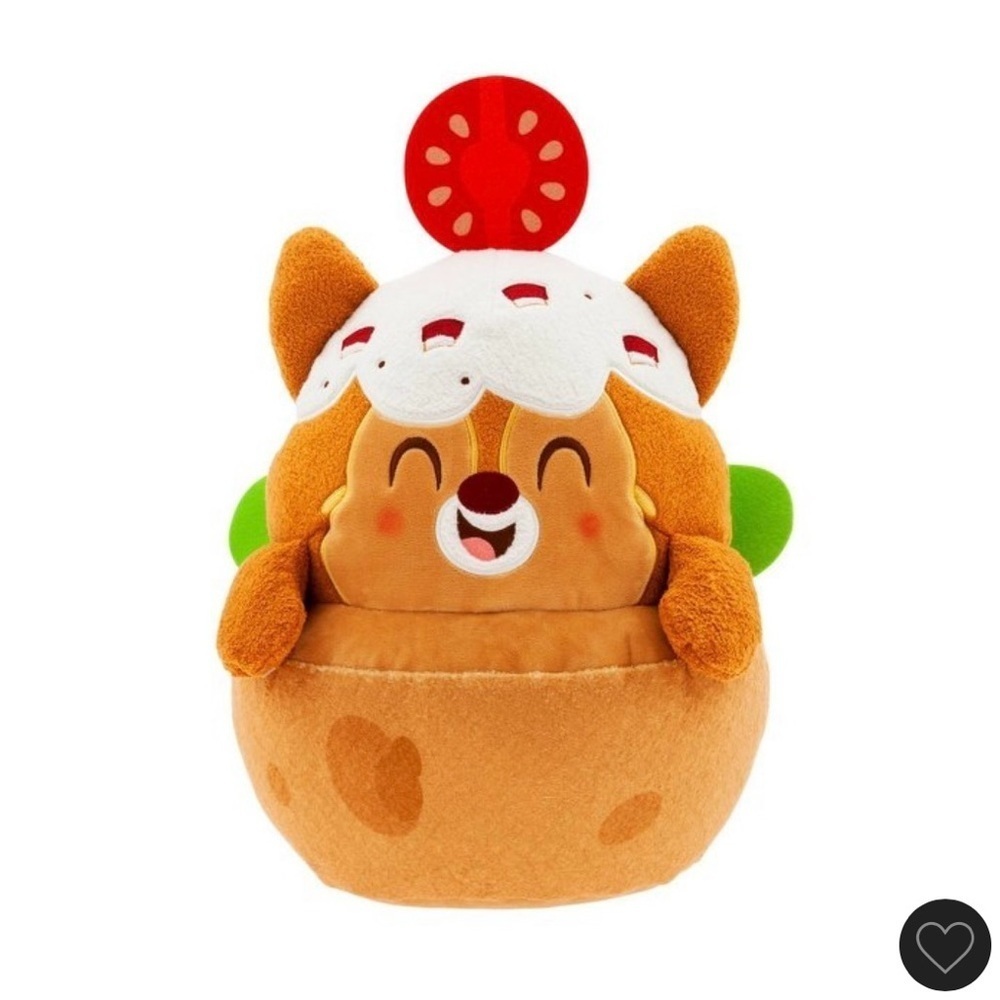 NWT Disney Munchlings Chip 'n Dale Dale Falafel Pita Pocket Street Food Plush